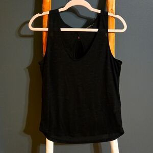 Banana Republic tank top V-neckline Medium racerback dark grey heathered